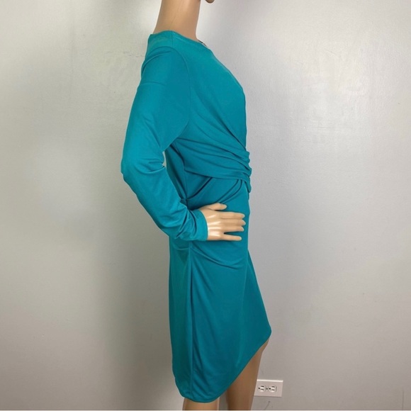 MICHAEL MICHAEL KORS BLUE LONG SLEEVE MINI DRESS - Picture 6 of 10